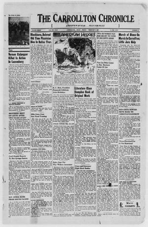 Primary view of object titled 'The Carrollton Chronicle (Carrollton, Tex.), Vol. 41, No. 13, Ed. 1 Friday, February 2, 1945'.