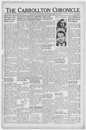 The Carrollton Chronicle (Carrollton, Tex.), Vol. 37, No. 17, Ed. 1 Friday, February 28, 1941