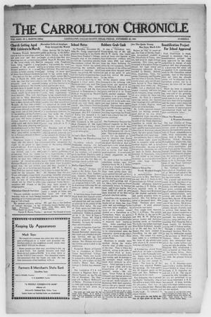 Primary view of object titled 'The Carrollton Chronicle (Carrollton, Tex.), Vol. 31, No. 3, Ed. 1 Friday, November 30, 1934'.