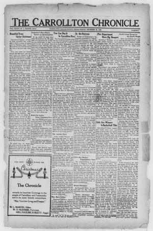 Primary view of object titled 'The Carrollton Chronicle (Carrollton, Tex.), Vol. 33, No. 7, Ed. 1 Friday, December 25, 1936'.