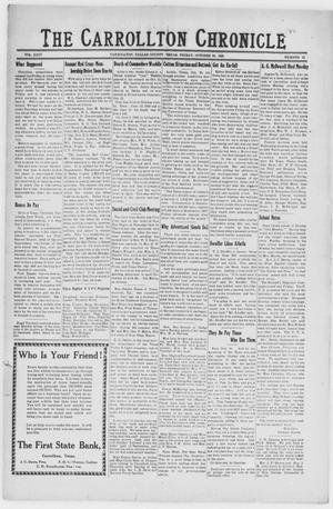 Primary view of object titled 'The Carrollton Chronicle (Carrollton, Tex.), Vol. 24, No. 49, Ed. 1 Friday, October 26, 1928'.