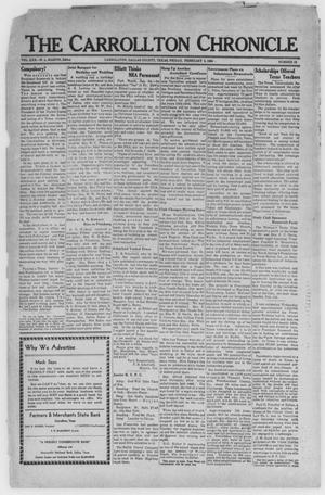 Primary view of object titled 'The Carrollton Chronicle (Carrollton, Tex.), Vol. 30, No. 12, Ed. 1 Friday, February 2, 1934'.