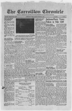 Primary view of object titled 'The Carrollton Chronicle (Carrollton, Tex.), Vol. 44, No. 50, Ed. 1 Friday, October 22, 1948'.