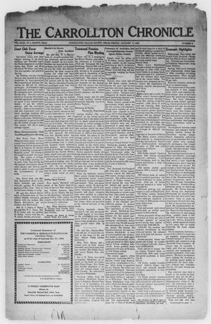 Primary view of object titled 'The Carrollton Chronicle (Carrollton, Tex.), Vol. 31, No. 9, Ed. 1 Friday, January 11, 1935'.