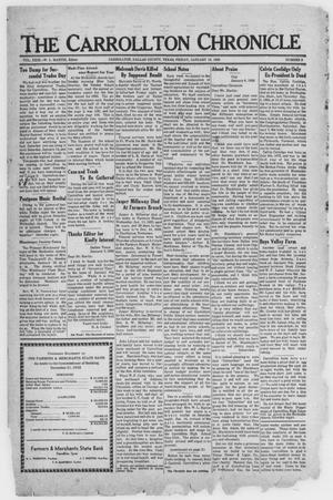 Primary view of object titled 'The Carrollton Chronicle (Carrollton, Tex.), Vol. 29, No. 9, Ed. 1 Friday, January 13, 1933'.