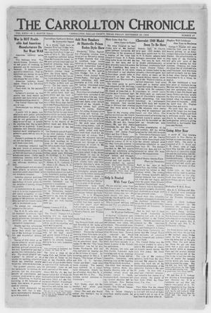 The Carrollton Chronicle (Carrollton, Tex.), Vol. 35, No. 47, Ed. 1 Friday, September 29, 1939