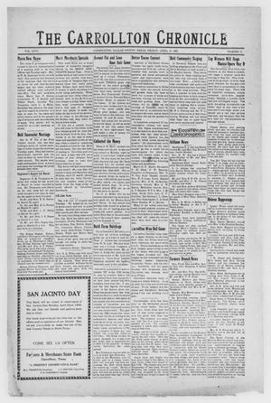 Primary view of object titled 'The Carrollton Chronicle (Carrollton, Tex.), Vol. 26, No. 22, Ed. 1 Friday, April 18, 1930'.