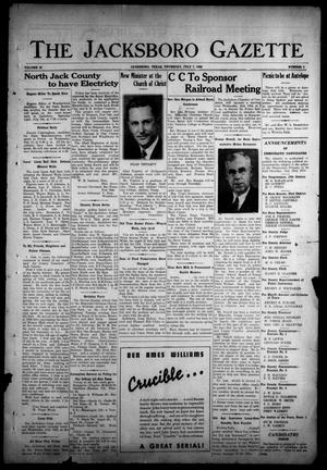 The Jacksboro Gazette (Jacksboro, Tex.), Vol. 59, No. 6, Ed. 1 Thursday, July 7, 1938