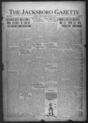 The Jacksboro Gazette (Jacksboro, Tex.), Vol. 40, No. 36, Ed. 1 Thursday, February 5, 1920