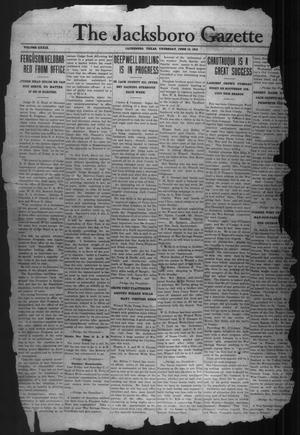 Primary view of object titled 'The Jacksboro Gazette (Jacksboro, Tex.), Vol. 39, No. 2, Ed. 1 Thursday, June 13, 1918'.