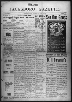 Jacksboro Gazette. (Jacksboro, Tex.), Vol. 29, No. 20, Ed. 1 Thursday, October 15, 1908