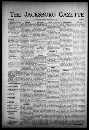 The Jacksboro Gazette (Jacksboro, Tex.), Vol. 57, No. 19, Ed. 1 Thursday, October 8, 1936
