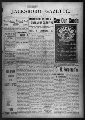 Primary view of object titled 'Jacksboro Gazette. (Jacksboro, Tex.), Vol. 29, No. 19, Ed. 1 Thursday, October 8, 1908'.