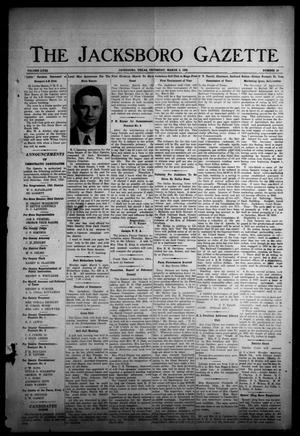 The Jacksboro Gazette (Jacksboro, Tex.), Vol. 58, No. 40, Ed. 1 Thursday, March 3, 1938