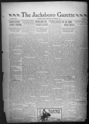 The Jacksboro Gazette (Jacksboro, Tex.), Vol. 39, No. 26, Ed. 1 Thursday, November 28, 1918
