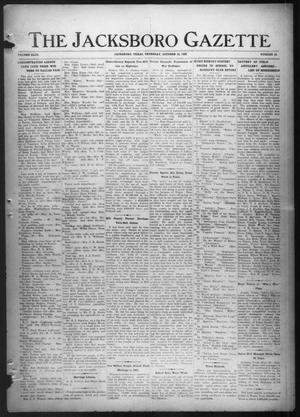 The Jacksboro Gazette (Jacksboro, Tex.), Vol. 43, No. 20, Ed. 1 Thursday, October 12, 1922