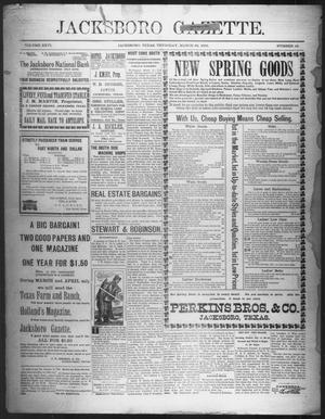 Jacksboro Gazette. (Jacksboro, Tex.), Vol. 26, No. 42, Ed. 1 Thursday, March 22, 1906