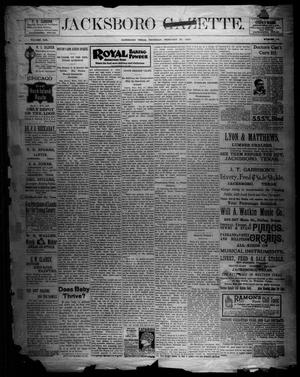 Jacksboro Gazette. (Jacksboro, Tex.), Vol. 19, No. 39, Ed. 1 Thursday, February 23, 1899