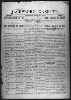 Jacksboro Gazette (Jacksboro, Tex.), Vol. 37, No. 44, Ed. 1 Thursday, March 30, 1916