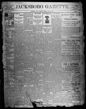 Jacksboro Gazette. (Jacksboro, Tex.), Vol. 19, No. 5, Ed. 1 Thursday, June 30, 1898