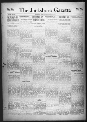 The Jacksboro Gazette (Jacksboro, Tex.), Vol. 38, No. 13, Ed. 1 Thursday, August 30, 1917