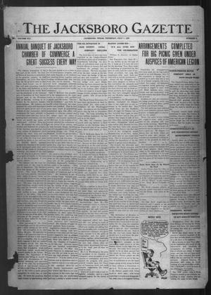 Primary view of object titled 'The Jacksboro Gazette (Jacksboro, Tex.), Vol. 41, No. 5, Ed. 1 Thursday, July 1, 1920'.