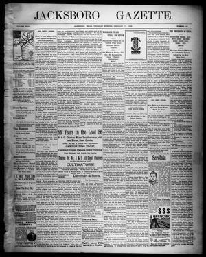 Jacksboro Gazette. (Jacksboro, Tex.), Vol. 18, No. 38, Ed. 1 Thursday, February 17, 1898