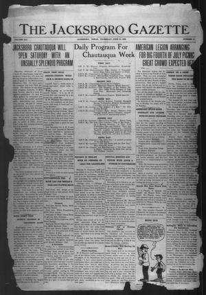 The Jacksboro Gazette (Jacksboro, Tex.), Vol. 41, No. 2, Ed. 1 Thursday, June 10, 1920