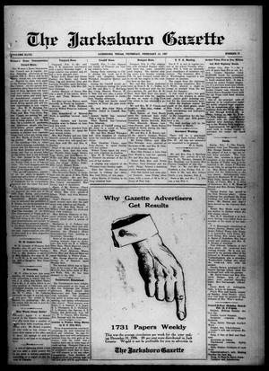 The Jacksboro Gazette (Jacksboro, Tex.), Vol. 47, No. 37, Ed. 1 Thursday, February 10, 1927