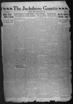 The Jacksboro Gazette (Jacksboro, Tex.), Vol. 39, No. 8, Ed. 1 Thursday, July 25, 1918