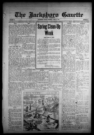 Primary view of object titled 'The Jacksboro Gazette (Jacksboro, Tex.), Vol. 51, No. 46, Ed. 1 Thursday, April 16, 1931'.