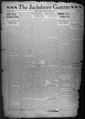 The Jacksboro Gazette (Jacksboro, Tex.), Vol. 39, No. 22, Ed. 1 Thursday, October 31, 1918