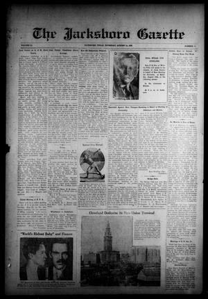 The Jacksboro Gazette (Jacksboro, Tex.), Vol. 51, No. 11, Ed. 1 Thursday, August 14, 1930