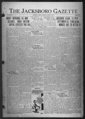 The Jacksboro Gazette (Jacksboro, Tex.), Vol. 41, No. 11, Ed. 1 Thursday, August 12, 1920