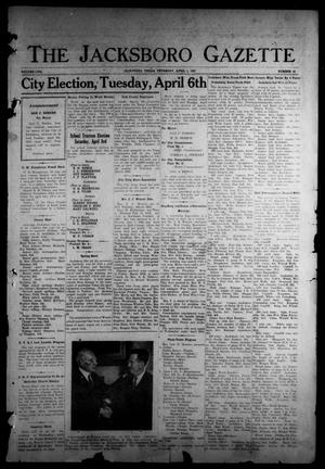 The Jacksboro Gazette (Jacksboro, Tex.), Vol. 57, No. 44, Ed. 1 Thursday, April 1, 1937