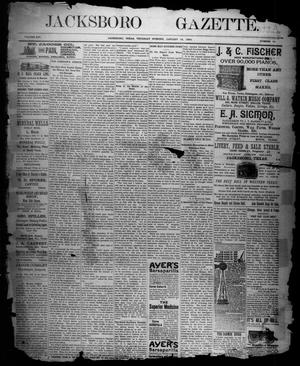 Primary view of object titled 'Jacksboro Gazette. (Jacksboro, Tex.), Vol. 14, No. 30, Ed. 1 Thursday, January 18, 1894'.