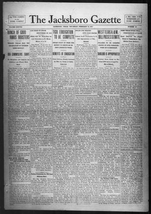 The Jacksboro Gazette (Jacksboro, Tex.), Vol. 38, No. 36, Ed. 1 Thursday, February 15, 1917