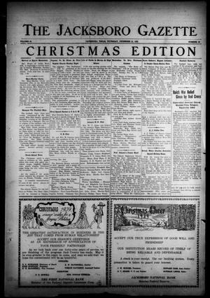 The Jacksboro Gazette (Jacksboro, Tex.), Vol. 60, No. 30, Ed. 1 Thursday, December 21, 1939