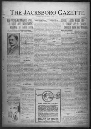 Primary view of object titled 'The Jacksboro Gazette (Jacksboro, Tex.), Vol. 41, No. 44, Ed. 1 Thursday, April 7, 1921'.