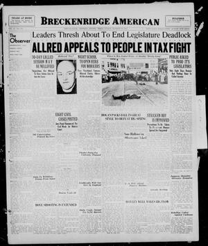 Breckenridge American (Breckenridge, Tex.), Vol. 17, No. 246, Ed. 1, Sunday, October 17, 1937