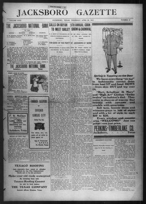 Jacksboro Gazette (Jacksboro, Tex.), Vol. 31, No. 47, Ed. 1 Thursday, April 20, 1911