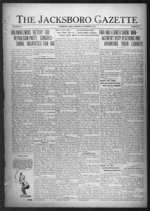 The Jacksboro Gazette (Jacksboro, Tex.), Vol. 41, No. 22, Ed. 1 Thursday, November 4, 1920