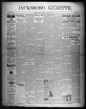 Jacksboro Gazette. (Jacksboro, Tex.), Vol. 22, No. 20, Ed. 1 Thursday, October 17, 1901