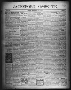 Primary view of object titled 'Jacksboro Gazette. (Jacksboro, Tex.), Vol. 25, No. 5, Ed. 1 Thursday, June 30, 1904'.