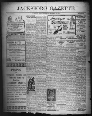Jacksboro Gazette. (Jacksboro, Tex.), Vol. 25, No. 31, Ed. 1 Thursday, December 29, 1904