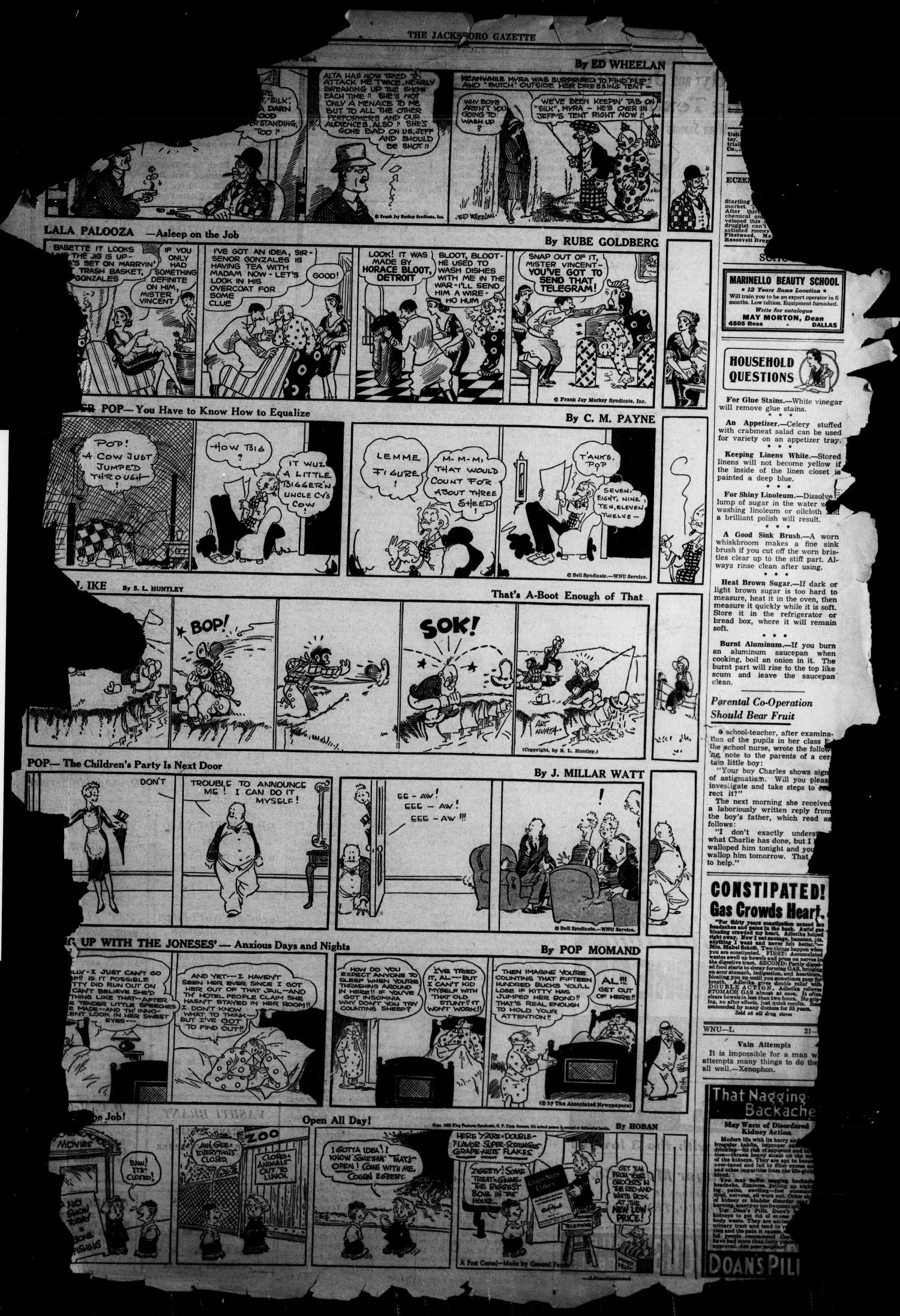 The Jacksboro Gazette (Jacksboro, Tex.), Vol. 59, No. 52, Ed. 1 Thursday, June 1, 1939
                                                
                                                    [Sequence #]: 3 of 4
                                                