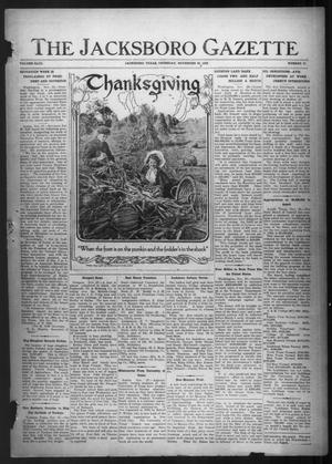 The Jacksboro Gazette (Jacksboro, Tex.), Vol. 43, No. 27, Ed. 1 Thursday, November 30, 1922