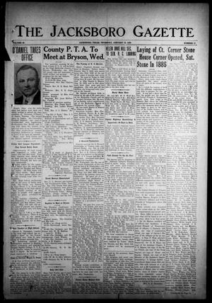 The Jacksboro Gazette (Jacksboro, Tex.), Vol. 59, No. 33, Ed. 1 Thursday, January 19, 1939