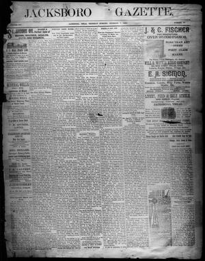 Jacksboro Gazette. (Jacksboro, Tex.), Vol. 14, No. 24, Ed. 1 Thursday, December 7, 1893