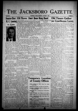 Primary view of object titled 'The Jacksboro Gazette (Jacksboro, Tex.), Vol. 59, No. 31, Ed. 1 Thursday, January 5, 1939'.
